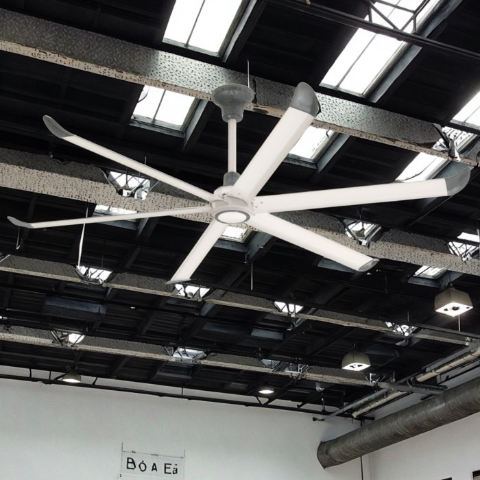 Commercial Industrial Use  1.5m 2m 2.5m 3m HVLS Fan Big Volume 6 Blades Ceiling Fan for Restaurant