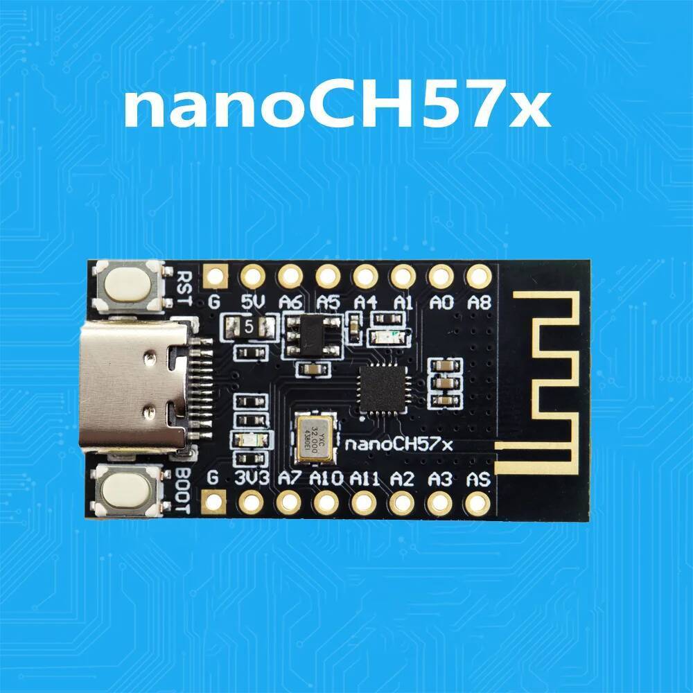 NanoCH57x บอร์ดพัฒนา WCH CH572 CH570 RISC-V BLE RF 2.4GHz TYPE-C USB เปิดแหล่งใหม่