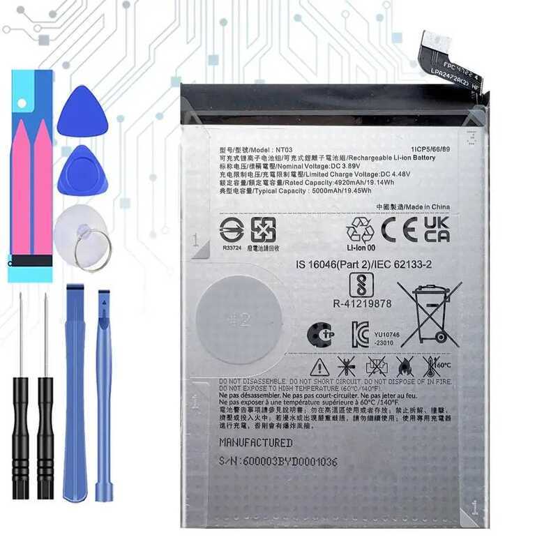 Mobile Phone Battery NT03 5000mAh For Nothing Phone 2A A142 2A Plus Cmf Phone 1