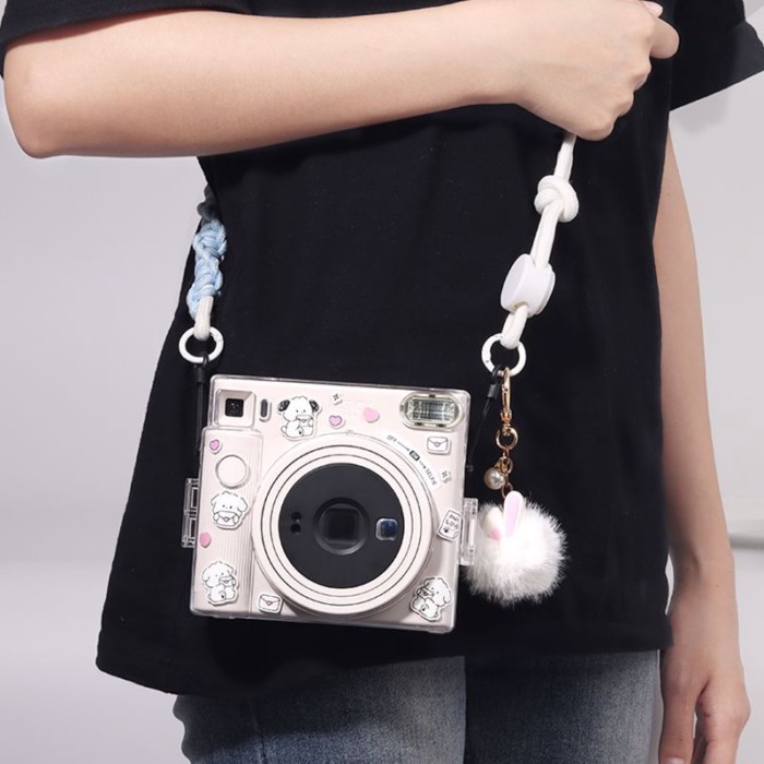 |STOCK > Fuji SQ1instax SQUARE SQ6 sq6 กระเป๋ากล้อง Hard Shell โปร่งใสคริสตัลป้องกันรอยขีดข่วน