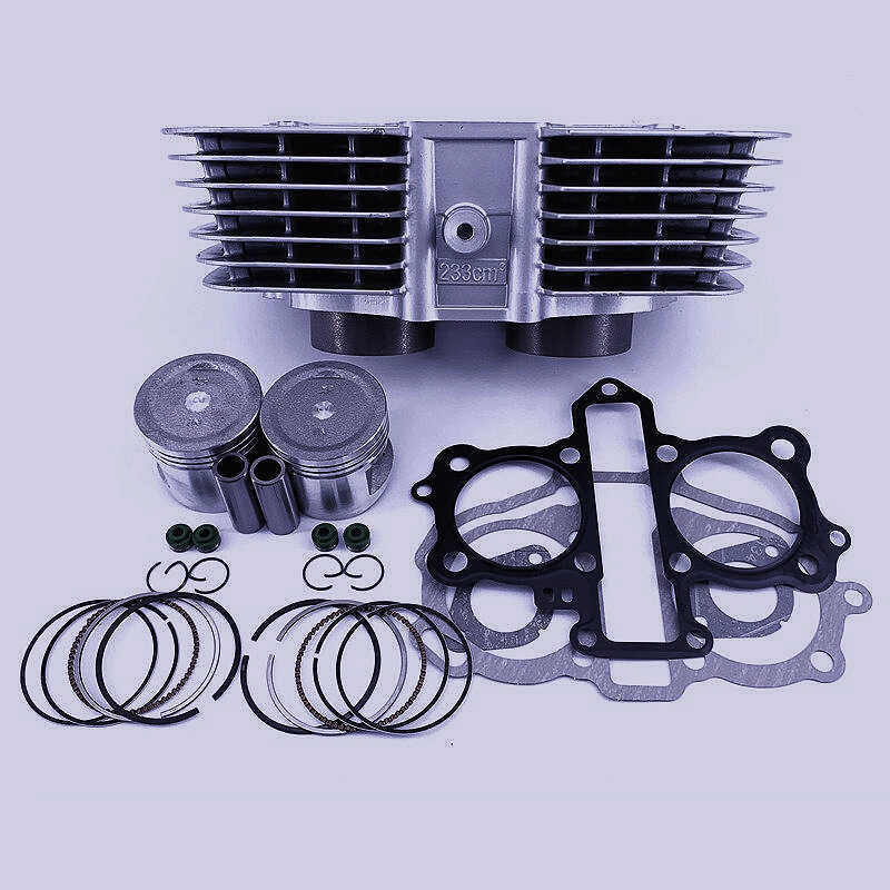 เหมาะสําหรับ Super Light CA250 ลูกสูบ QJ250-3 Earth Eagle King 250 แหวนลูกสูบ JH250E-5 ชุดกระบอกซ่อม