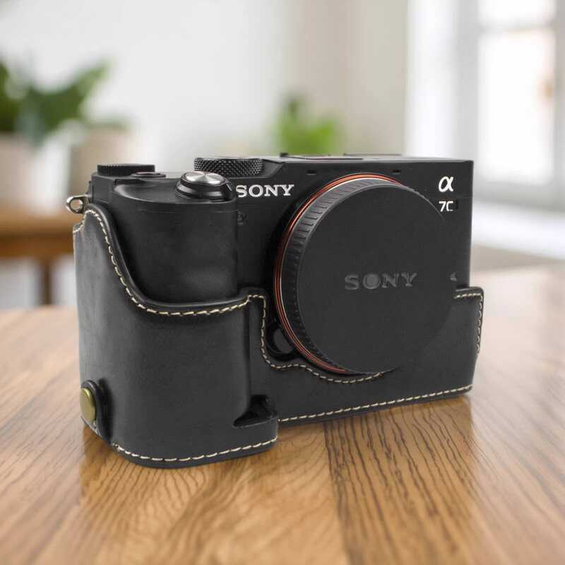 เหมาะสําหรับกระเป๋ากล้อง Sony A7C a7c เคสหนังไมโครเดี่ยว a7c รุ่นที่สองฐานป้องกันการชนกันเคสป้องกันส