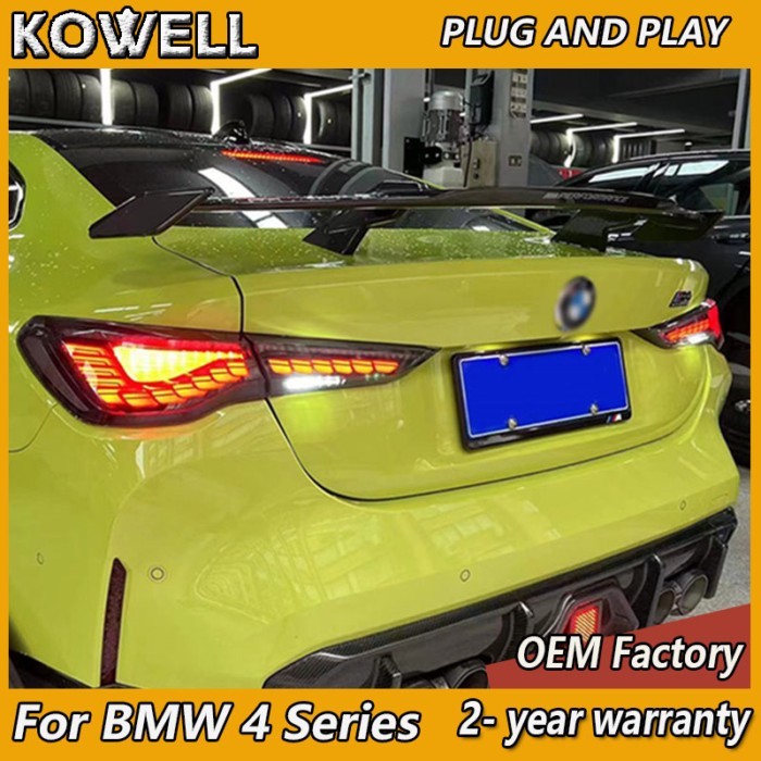 BMW G22 Tail Light BMW 4 Series Taillight 2022-2023 M4 Taillamp G22 G23 G82 Taillight Rear DRL Fog