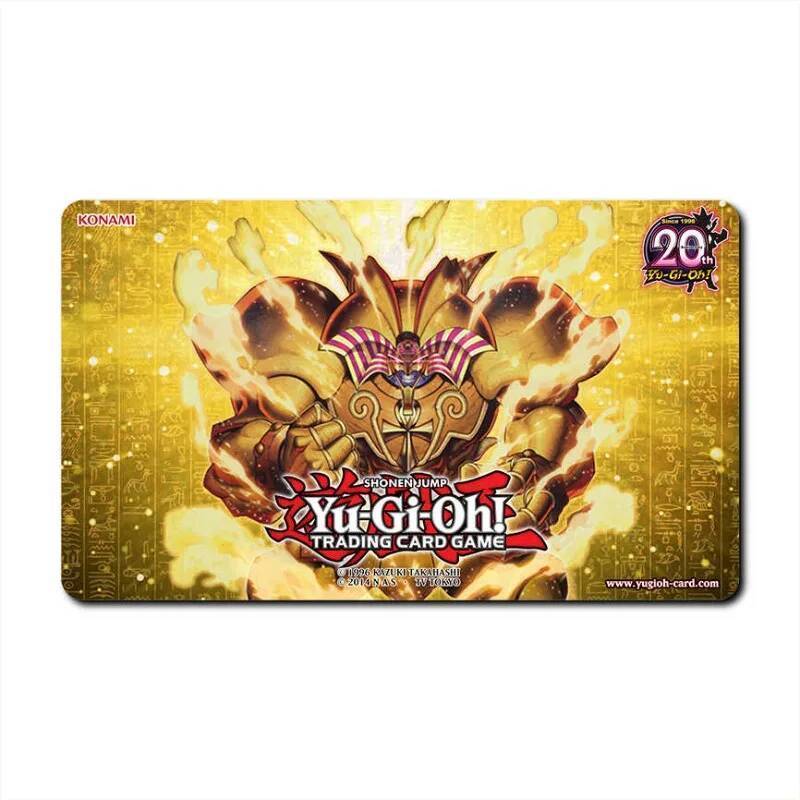 Yu-Gi-Oh! ครบรอบ 20 ปี Exodia OCG TCG 600x350 มม.Duel Playmat อะนิเมะการ์ตูน Master Rule 4 เย็บขอบเก