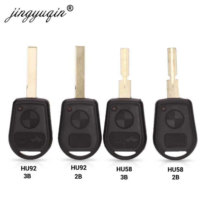 jingyuqin 2/3 Button Remote Key Shell Fit For BMW E31 E32 E34 E36 E38 E39 E46 Z3 Z4 Case Fob 3 BTN