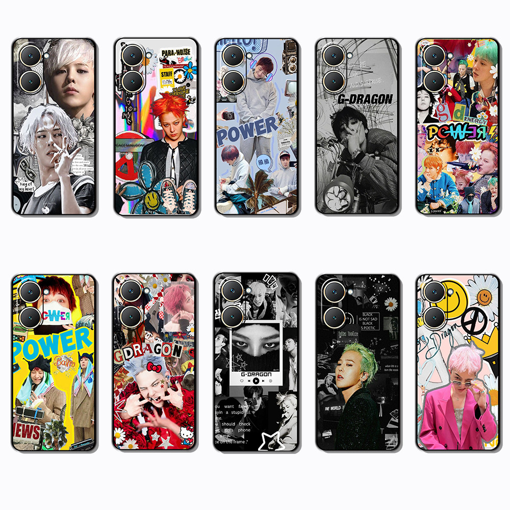 สําหรับ Vivo Y1S Y01 Y02 Y02S Y02T Y11 Y12S Y12 Y15 g dragon Black Edge Full Coverageเคสโทรศัพท์TPU 