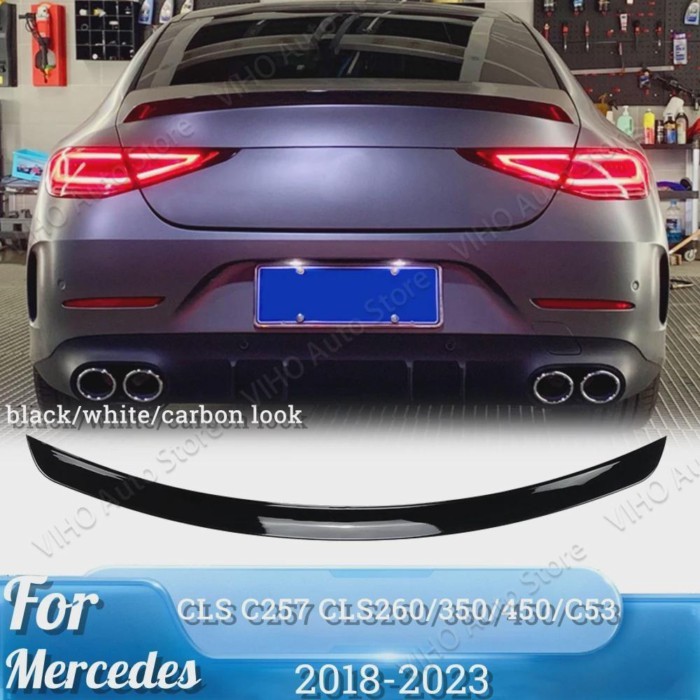 Car Rear Roof Spoiler Trunk Spoilers Tail Wing For Mercedes Benz CLS class C257 W257 CLS300 CLS350