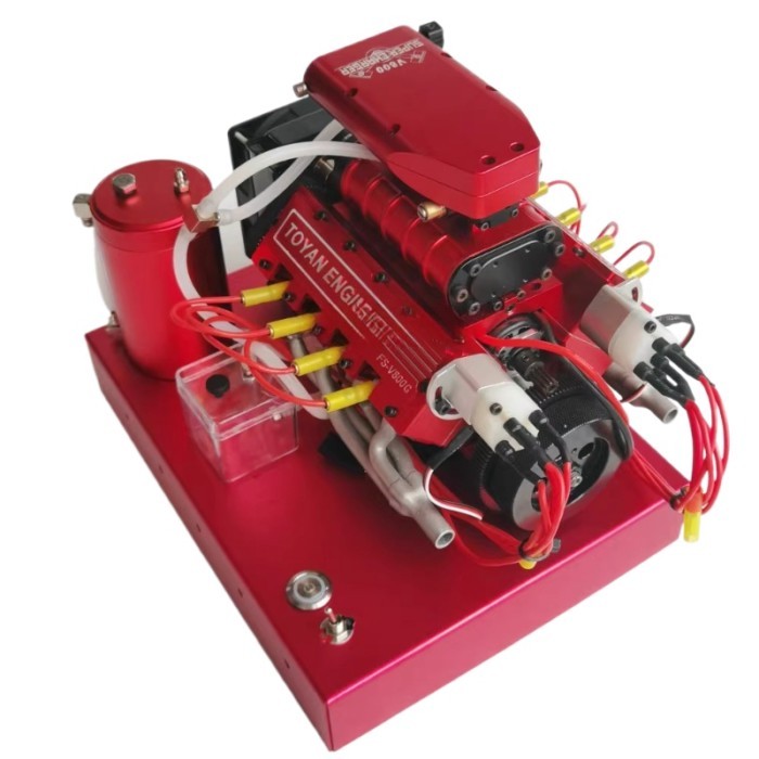 FS-V800 TOYAN V-shaped 8-cylinder Gasoline Engine Turbo Model Toy Scientific Experiment Educational