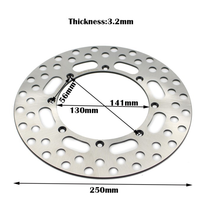 250mm Front Brake Disc Rotor For Kawasaki KX125 KX250 KX500 KX 125 250 500 KDX200 KDX 200 Motorcycl