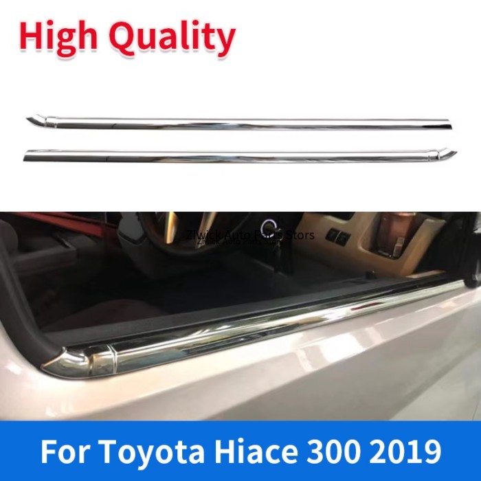 For Toyota Hiace 300 2019 Exterior Auto Accessories Stainless Steel Car Window Cover Trim