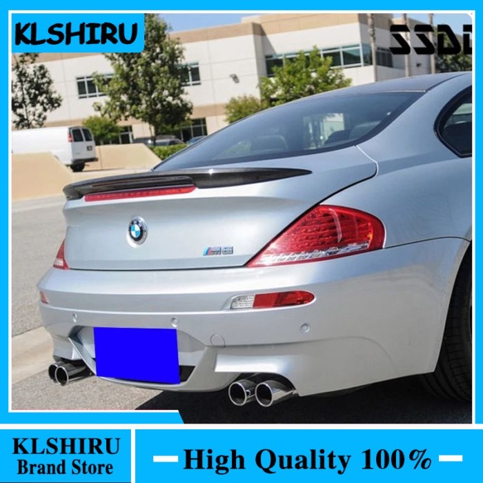 For BMW 6 Series E63 And E64 Convertible Not For E64 Carbon Fiber Rear Trunk Spoiler Tail Wing 04-0