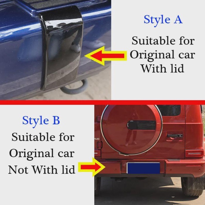 For Mercedes Benz G Wagon G Class W463 G350 G400 G500 G55 G63 G65 ABS Plastic Rear Bumper Decoratio