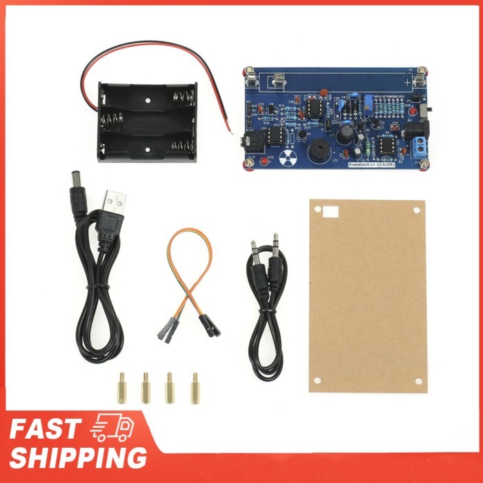 Assembled Radiation Detector System, DIY Miller Tube Tube Nuclear Radiation Detector Geiger Counter