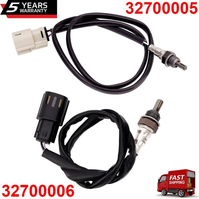 2PCS 32700005 32700006 Front & Rear Motorcycle Air Fuel Ratio Lambda O2 Oxygen Sensor for Harley Da