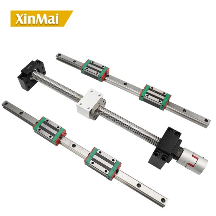 2 pc HGR15 150 -1150 15mm Linear guide +4 HGH15CA hgw15cc SFU1204 ball screw with BKBF10 DSG12H hou