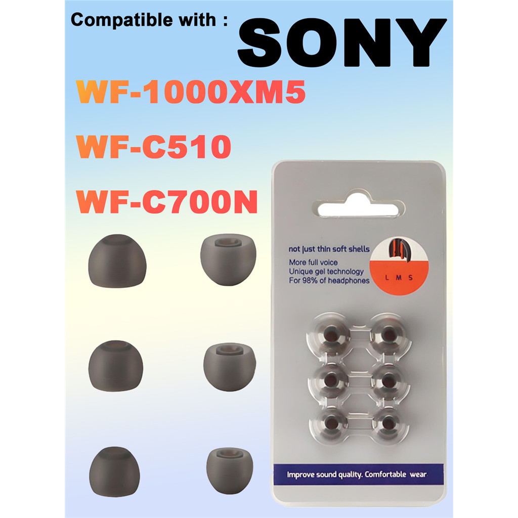 เหมาะสําหรับเปลี่ยนหูฟังสําหรับหูฟัง Sony WF-1000XM5 / WF-C510 / WF-C700N