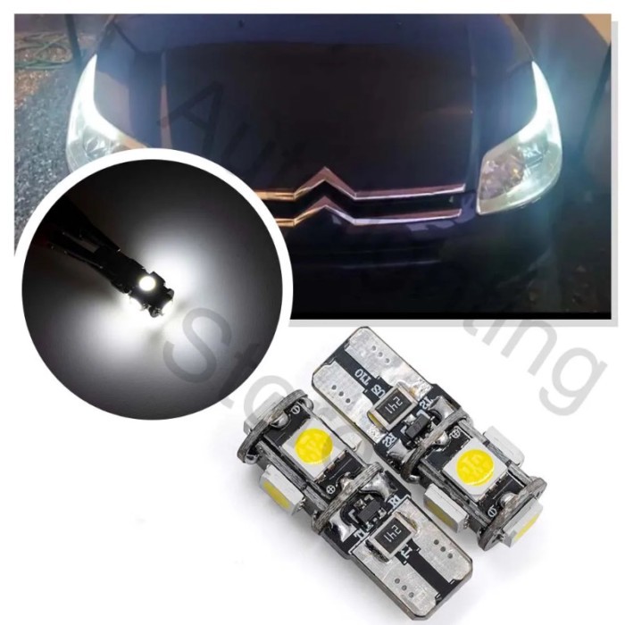 2x T10 168 W5W LED Clearance headlight bulb canbus For Citroen Berlingo C1 C2 C3 Picasso C5 C6 C8 C