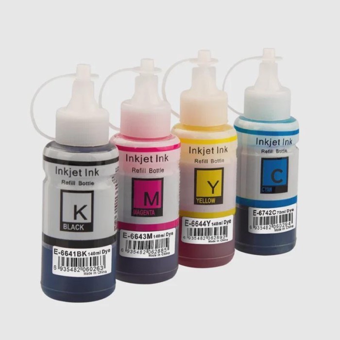 664 Refill dye ink 4*70ML Premium Refill Ink for Epson 664 T6641 T6642 T6643 T6644 L495 L550 L555 L