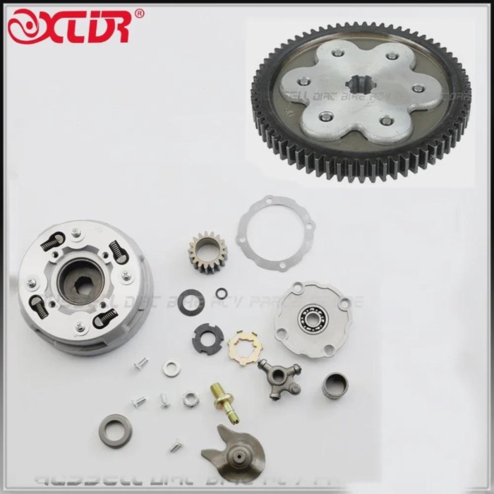 17T TEETH ASSEMBLY Primary Gear With AUTO SEMI CLUTCH For Honda C50 C70 Passport C65 XR50 Z50 ATV X