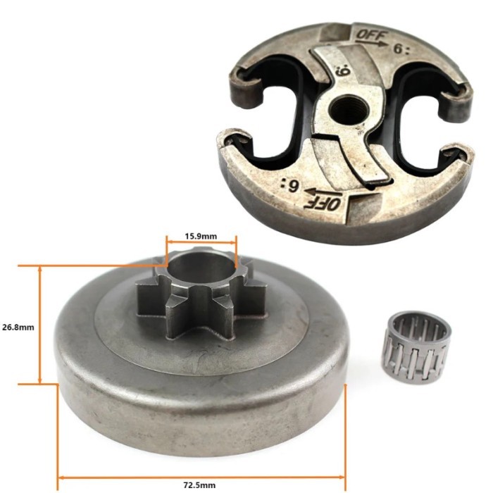 Clutch Drum Chain Spur For RedMax GZ500 Jonsered 2150 CS2147 CS2150 CS2152 CS2153 CS2245 CS2245S CS