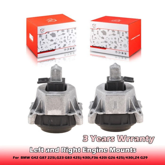 Pair Left and Right Engine Mounts 22117581617,22117581618 For BMW G42 G87 225i,G23 G83 425i/430i,F3