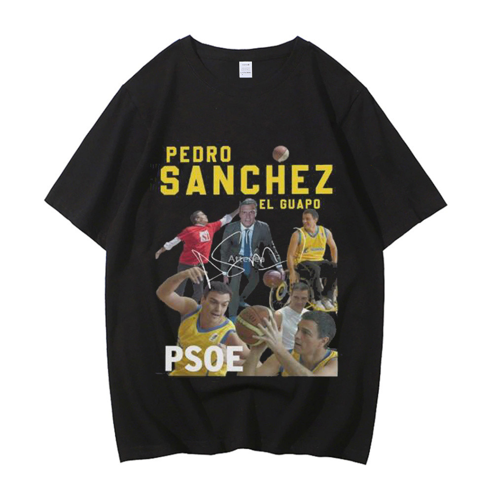 Pedro Sanchez ผ้าฝ้าย tshirt ผู้ชาย Pop วัฒนธรรมกราฟิกที่มีสีสัน Grunge hip hop Gothic เสื้อยืด Retr