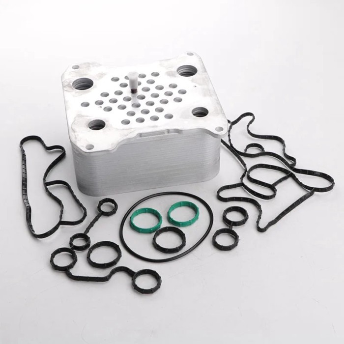 Engine EGR Oil Cooler Kit Ford F-250 F-350 6.0L Diesel Turbo 08 - 10 With Gasket OE: 8C3Z-6A642-A /