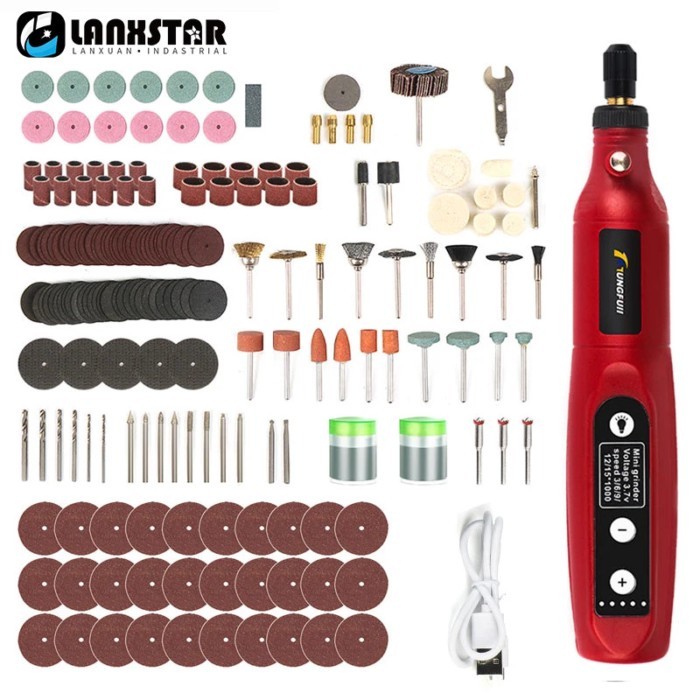 Cordless Drill Micro Rotary Tool Dremel Mini Engraver Mill Rechargeable USB Rotary Tool Accessories