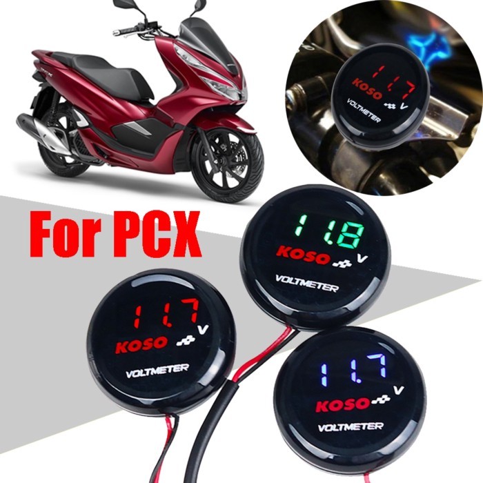 For HONDA PCX 150 125 160 PCX150 PCX125 Motorcycle Accessories KOSO Voltmeter Volt Gauge Digital Vo