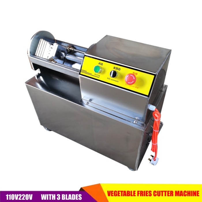 110V 220V Potato Chips Cutting Cutter Machine Industrial Vegetable Cutter Electric Commercial Frenc