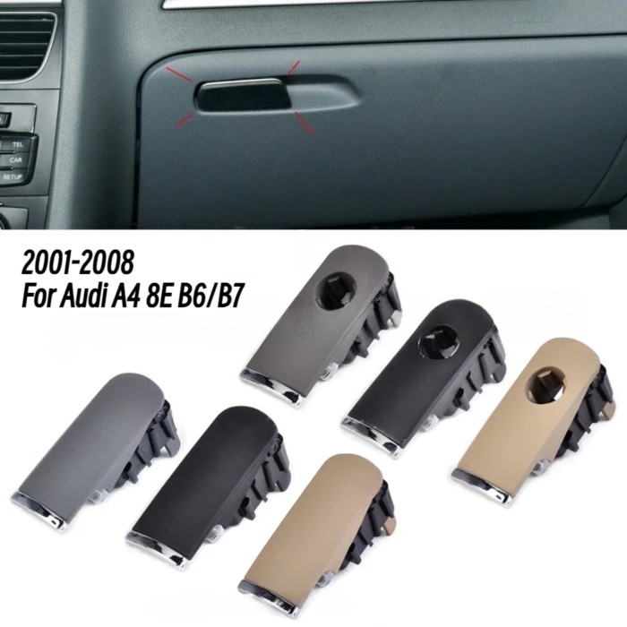 1Pcs Car Glove Box Lock Lid Handle 8E1857131 8E1857131A for Audi A4 8E B6/B7 2001-2008 A4 QUATTRO 2