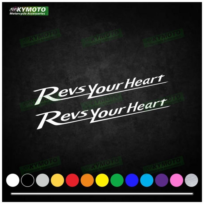 For Revs your heart motorcycle accessories decals fairing decoration helmet fuel tank wind wing eng