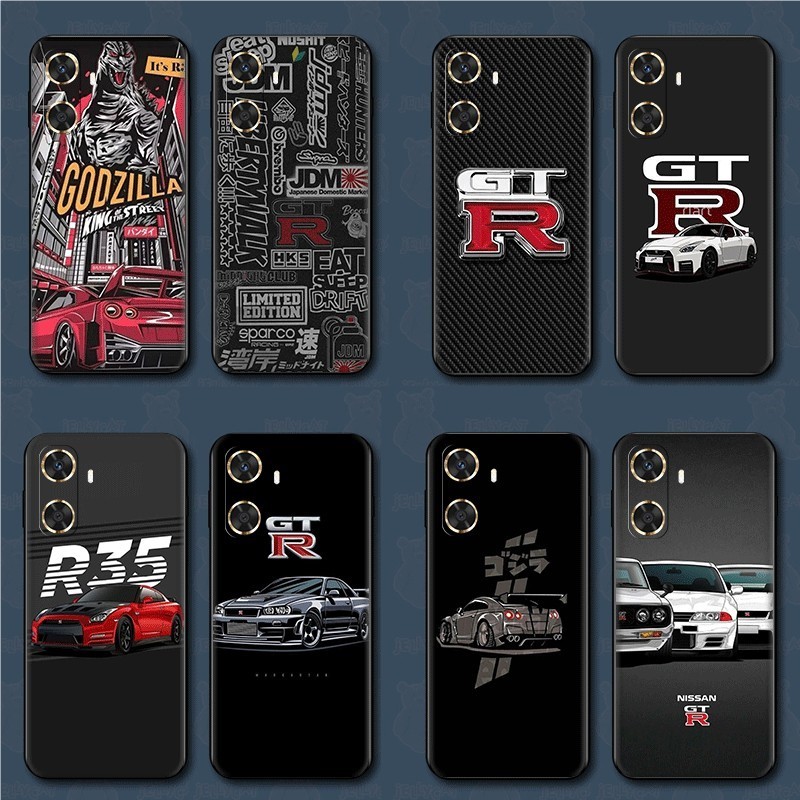 Huawei P10 P20 P30 Lite Pro Y5P Y6P Y7A Y8P TPU เคสโทรศัพท์นุ่มฝาครอบป้องกัน LK88 GTR JDM รถ
