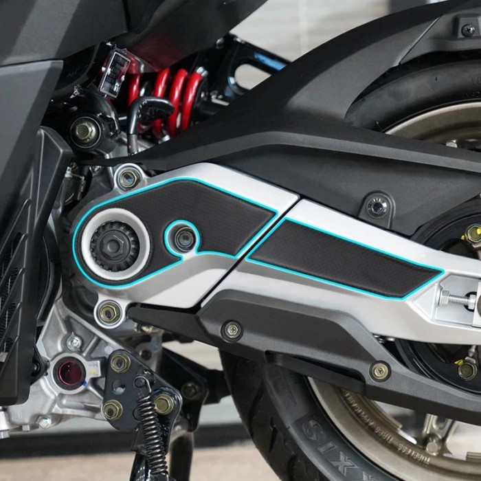 Motorcycle Swingarm Sticker Case carbon fiber for  Kymco KRV180 KRV 180