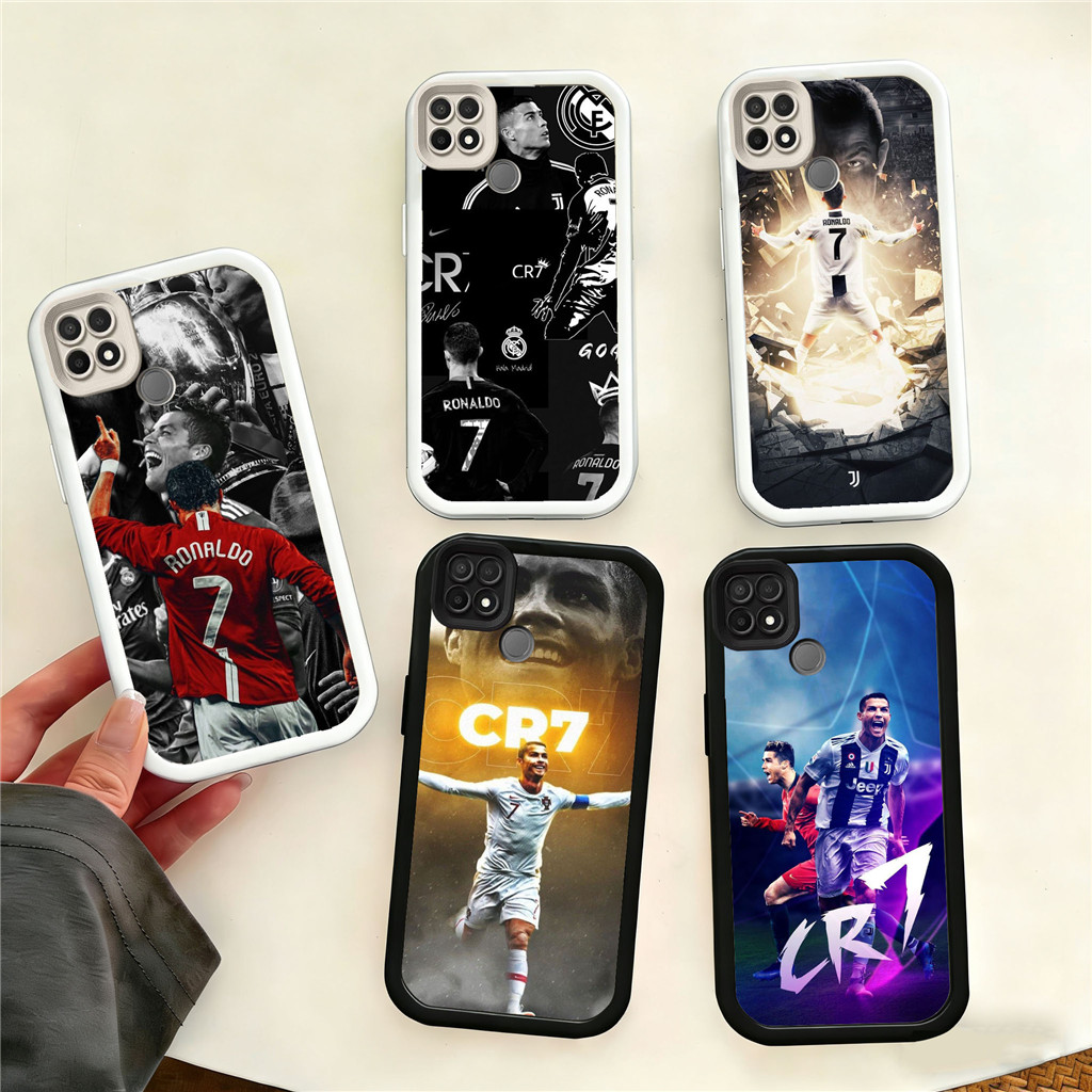 WB30 CR7 Ronaldo สําหรับ Hp ชุบ OPPO หมายเหตุ GT C65 60 8 A3X 6 A3 C63 5G วัสดุ TPU