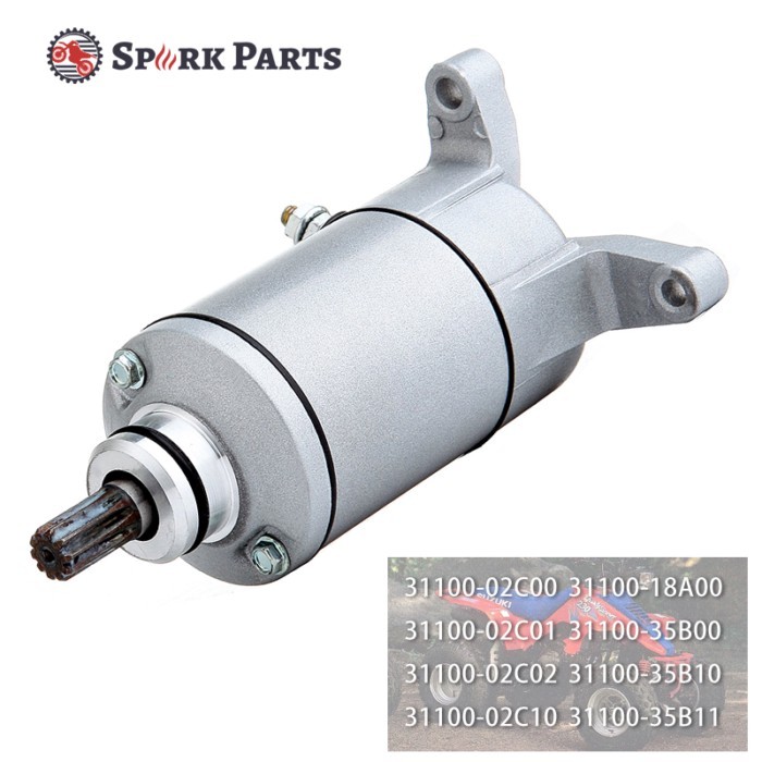 Starter Motor for Suzuki ATV LT-F160 Quadrunner LT-F250 LT160 LT160E LT-F230 31100-02C00 31100-02C0