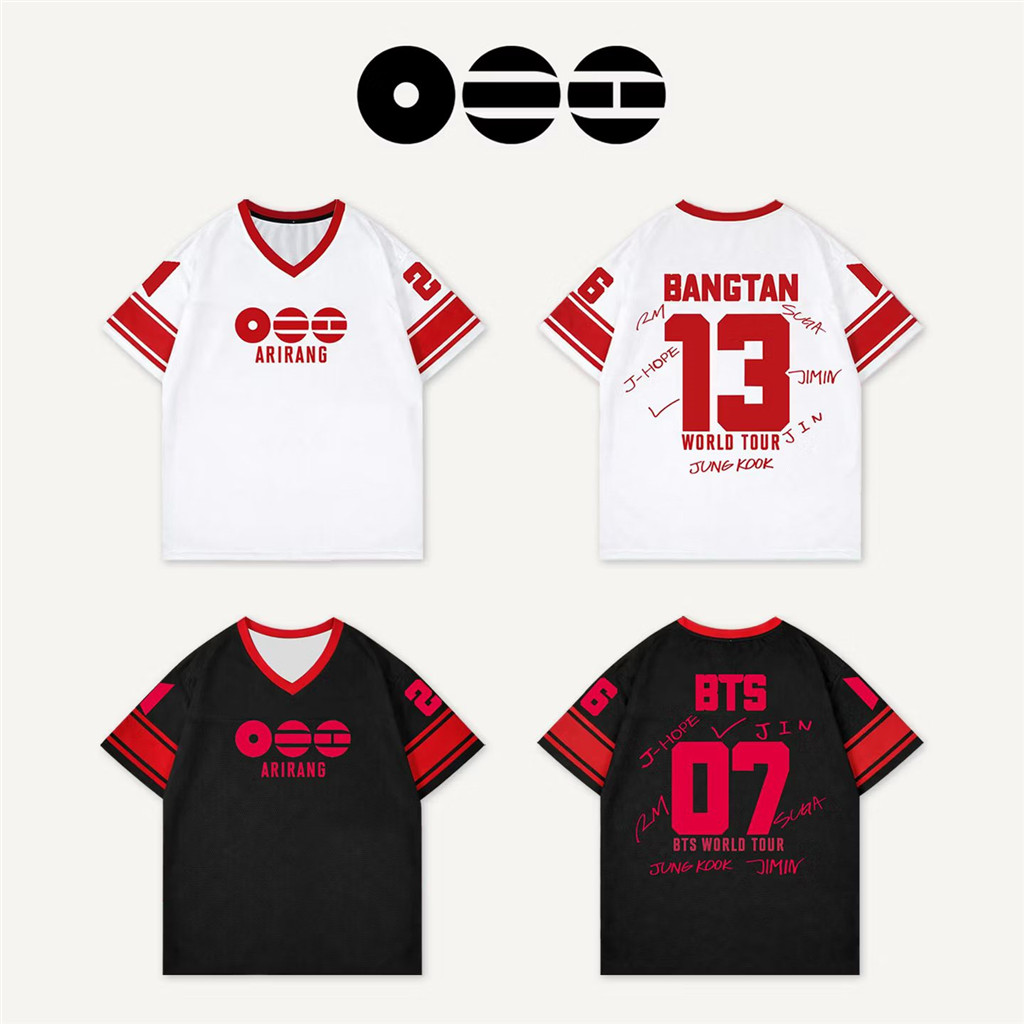 BTS V Neck Jersey Shirt