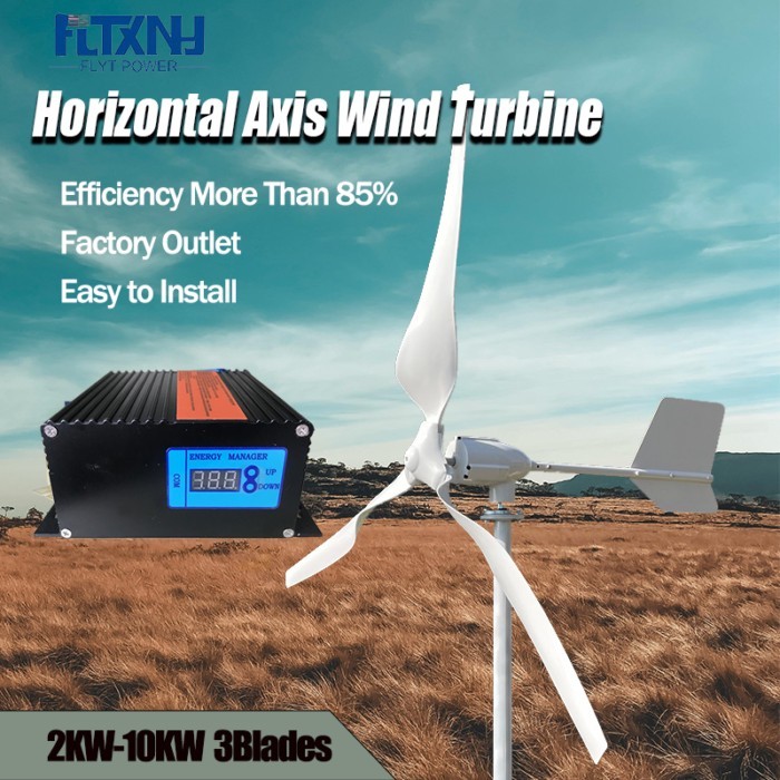 10kw 8kw Horizontal Wind Turbine Generator 96V 48V 24V Free Energy Magnetic Dynamo Strong Power 220