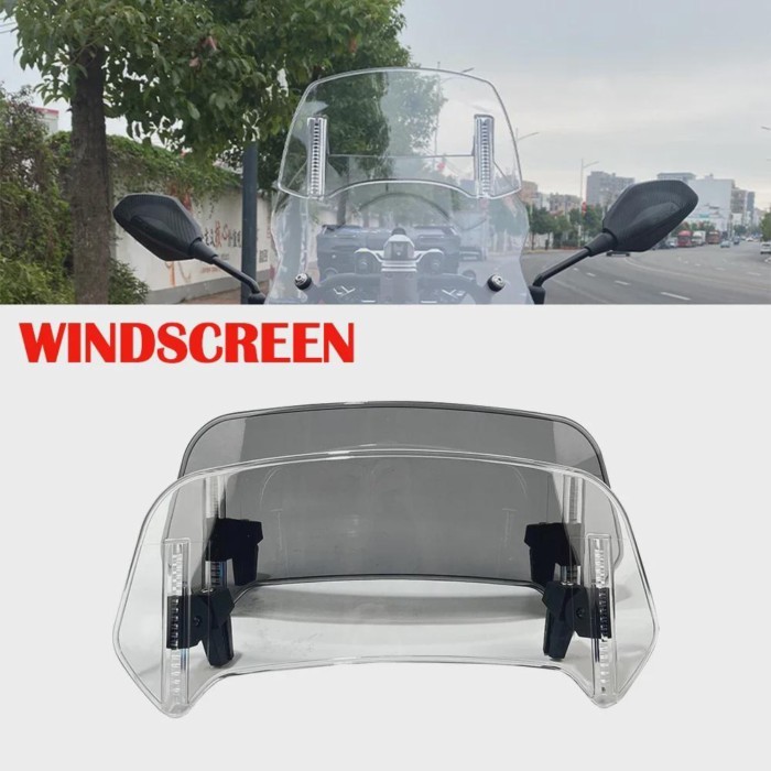 Motorcycle Windshield Extension Adjustable Spoiler Deflector For HONDA GoldWing 1800 GL1800 F6C Gol