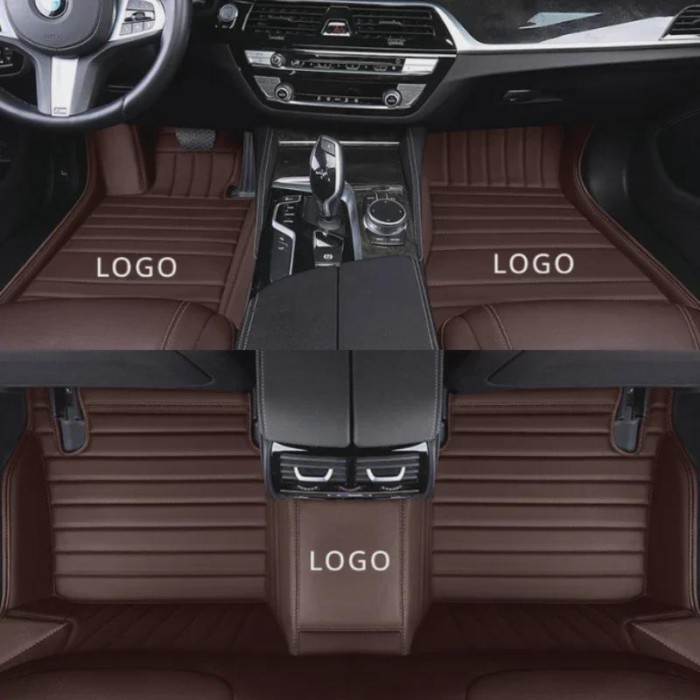Custom 5D Large stripes Car Floor Mats for Audi Q8 2019-2023 S1 2014-2018 S3 Sedan 15-2019 R8 07-14