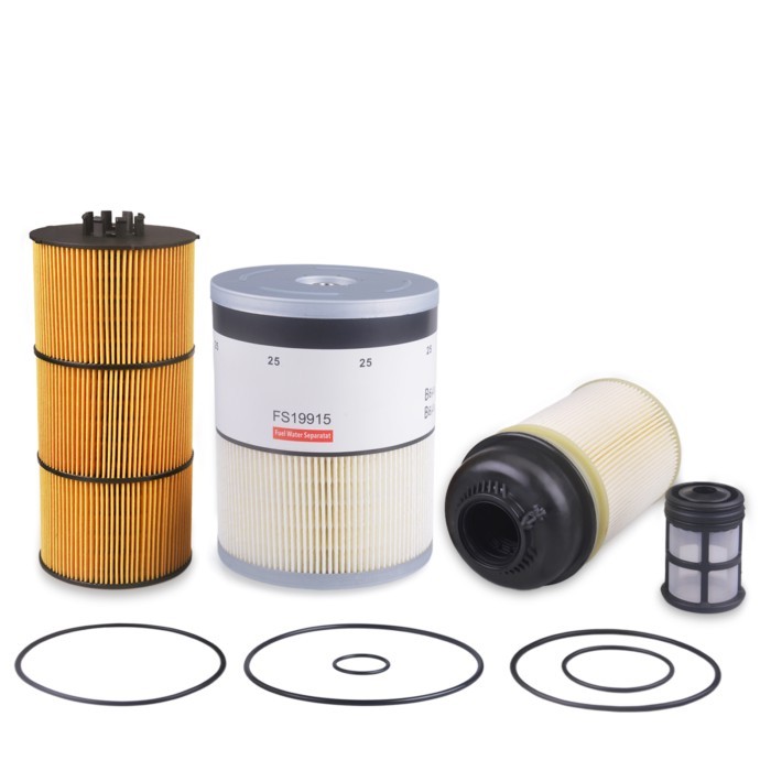 Filter Service Kit Compatible with Freightliner Cascadia DD13 DD15 DD16 Detroit Diesel Engine Oil F