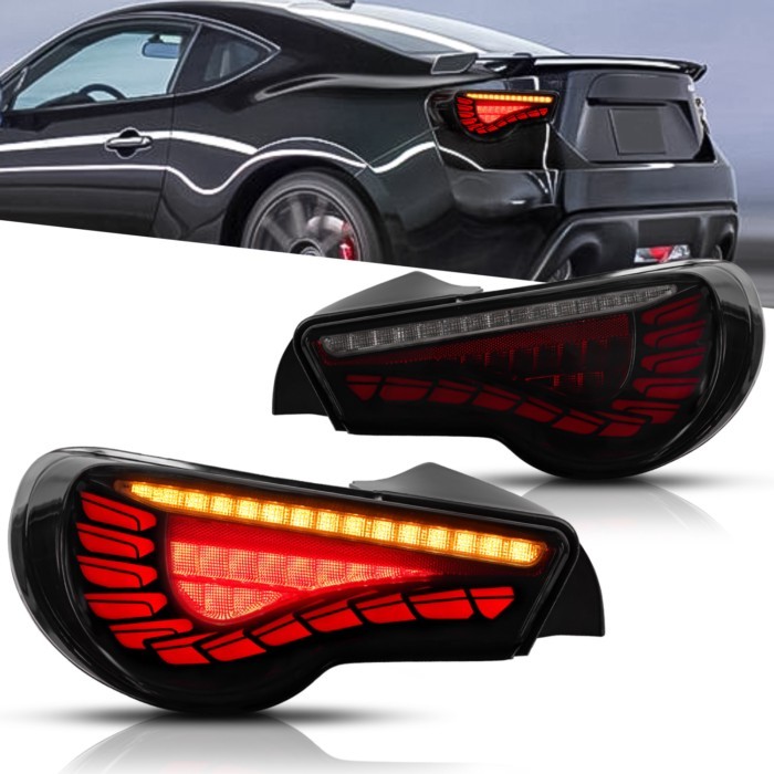 LED Tail Light For Toyota  Subaru BRZ 86 GT86 2012-2020 Scion FR-S 2013-2020 With Dragon Scales Dyn