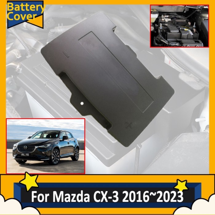 Car Battery Cover For Mazda CX3 CX 3 DK 2016~2023 2016 2018 2019 2022 2023 Car Battery Flame Retard