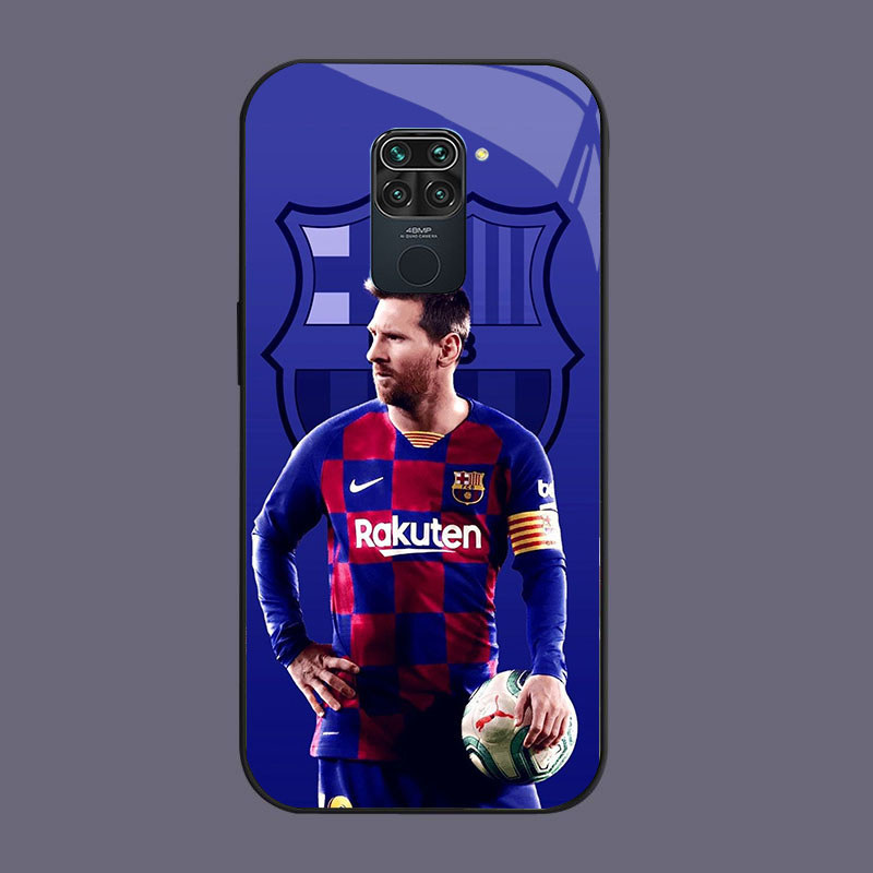 HW-20 Messi FC แก้ว KACA สําหรับ Xiaomi Redmi หมายเหตุ Poco X3 9S M2 9 NFC Pro