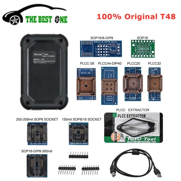 Original XGecu T48 Programmer [TL866-3G] Support 34000+ ICs For EPROM/MCU/SPI/Nor/NAND Flash/EMMC/