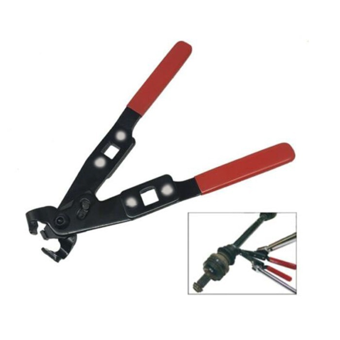 Car Hose Clamp Pliers Water Pipe Hose Flat Band Ring Type Hose Clamp Plier Fuel Coolant Hose Pipe C