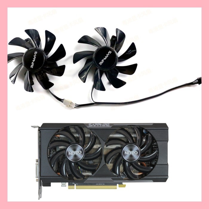 Sapphire R9 370/R7 370/ R7 350 NITRO Platinum Edition กราฟิกการ์ดพัดลมระบายความร้อน
