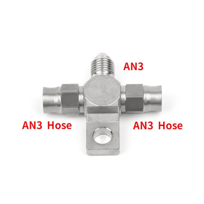 1PC AN3 AN4 Car modified Motorcycle Motor Bike Hydraulic Brake Oil Hose Line Banjo Fitting Stainles