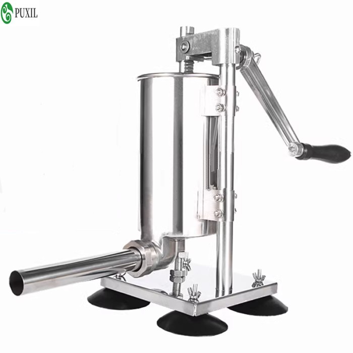 Fill Sausage Stainless Sausage Sausage Meat Homemade 4L Manual Syringe Machine Stuffer Steel Fillin