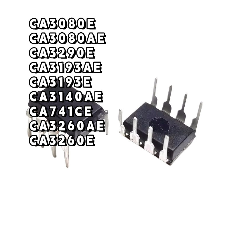 ยี่ห้อใหม่เดิม CA3080EZ 3290 3193E 3140AE 3260AEZ 741CE In-Line DIP8